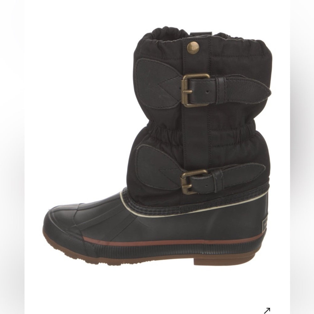 Burberry Black and Brown Winter Boots